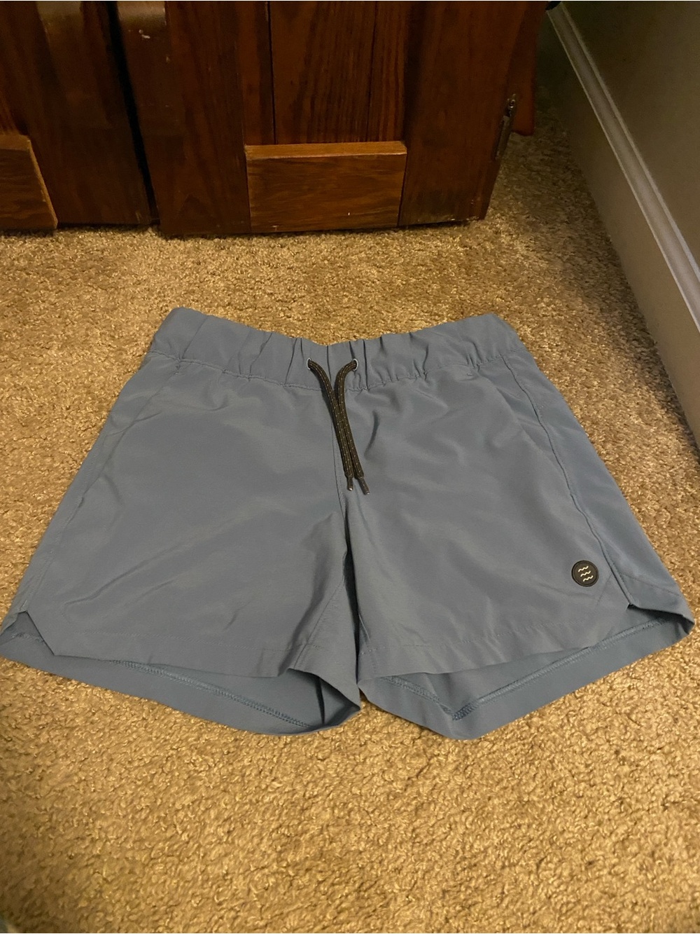 Women’s Light Blue Freefly Shorts with Drawstring